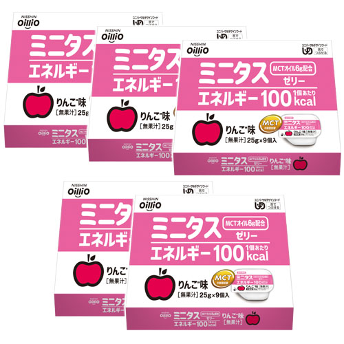 ミニタス　エネルギーゼリー　りんご味　5箱　8%OFF　送料無料